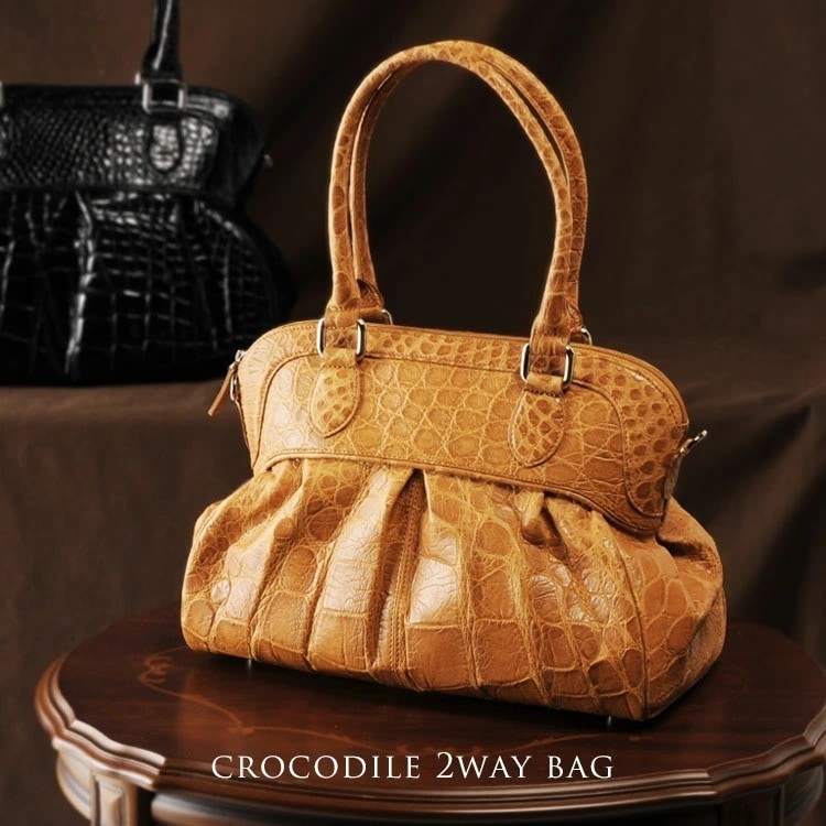 クロコダイル２wayハンドバッグ『クロコダイル保証書付き』 108,900円
