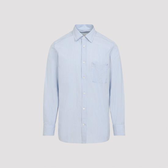 MAISON MARGIELA Men Long Tops S50DT0073 M35722 001F BLUE STRIPE