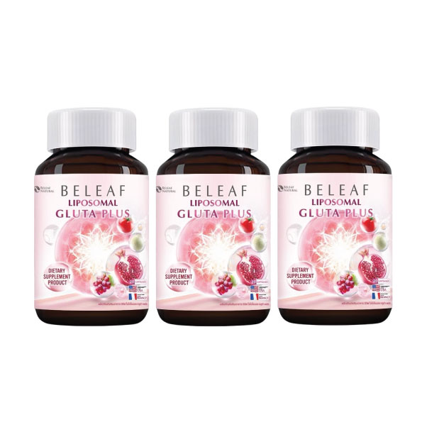 ビリーフ リポソーマル グルタプラス　20カプセル入り　3ボトルセット　グルタチオン配合・ビタミンC&E・抗酸化ケア