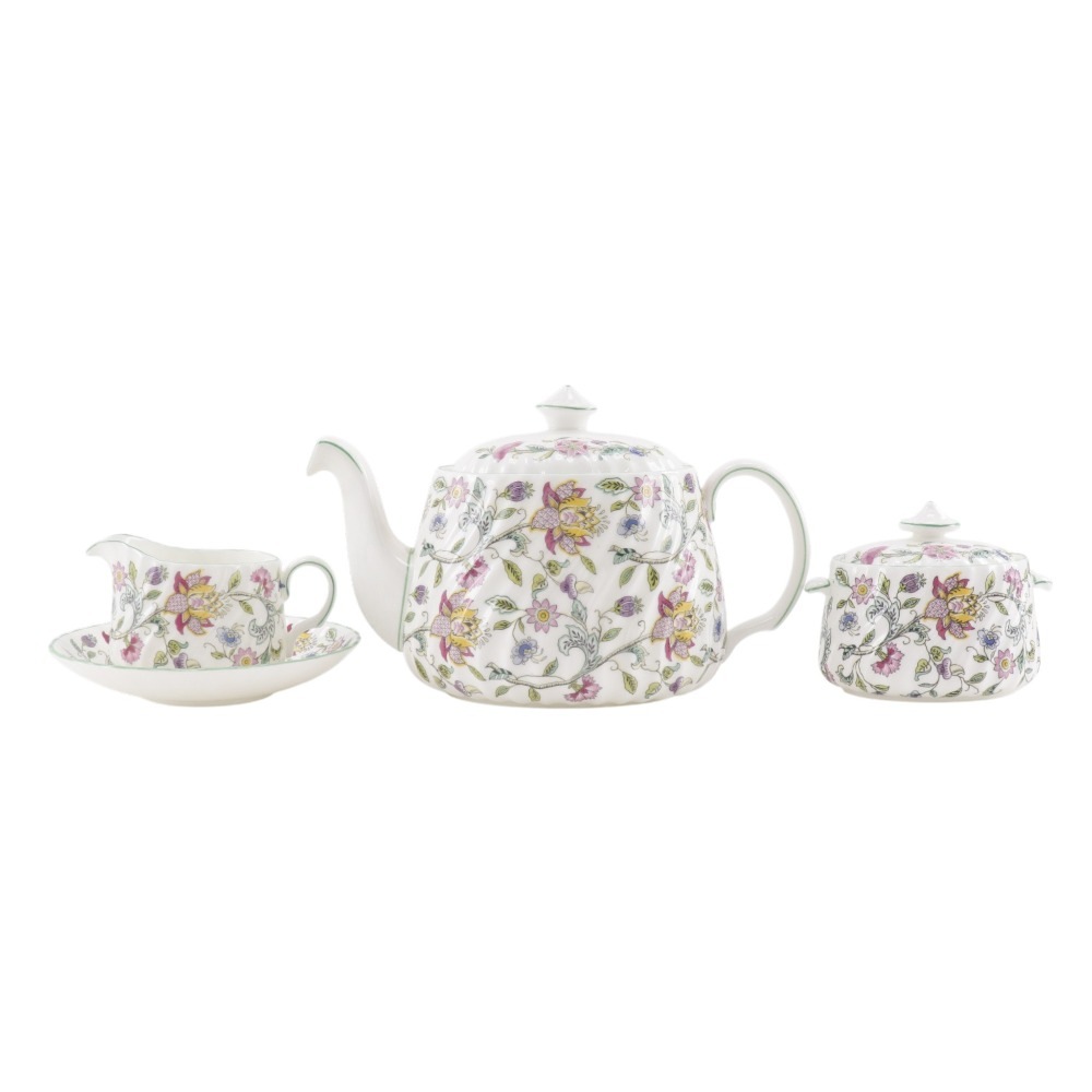 ハドンホール ティーセット ( ティーポット クリーマー シュガーポット ) 食器 _ 中古品 Aランク