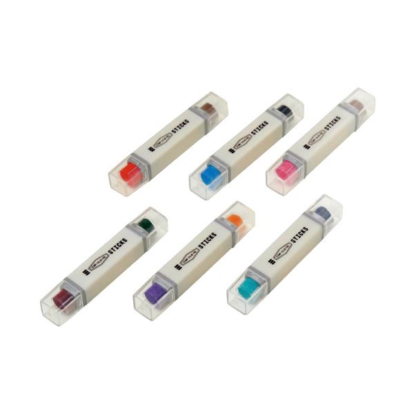 （まとめ） スティックスタンプ6本12色セット （x5セット）