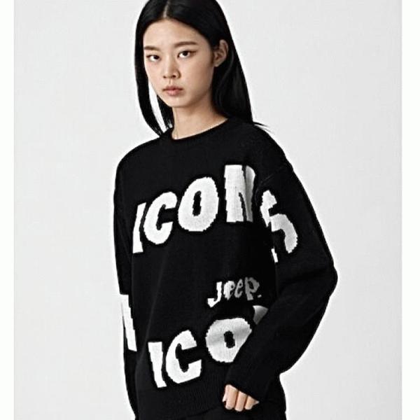 JEEP 男女共用 ジャカード アイコニック ニット__A JN4KTU001_