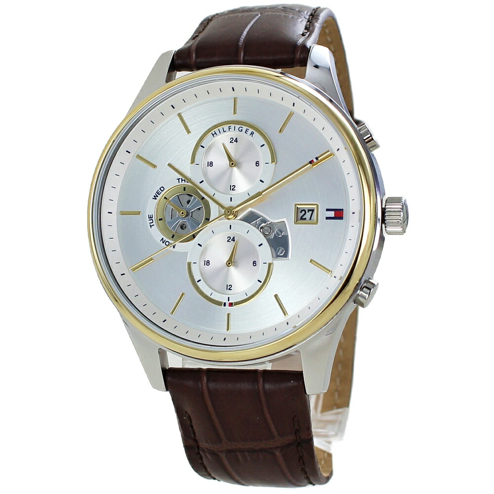 トミーヒルフィガー メンズ 腕時計 手表 革ベルト ブラウン 男性 ギフト 誕生日プレゼント 入学祝い 退職祝い 結婚記念日 プレゼント おしゃれ ブランド 日常使い 時計 ポイント消化