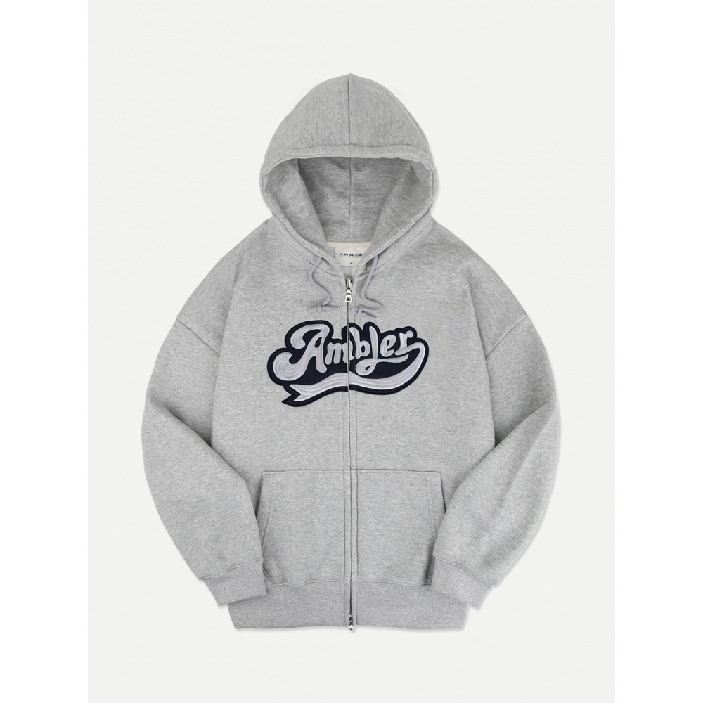 アンブラービッグアンブラーオーバーフィットパーカージップアップ AZIP702 (メランジ)