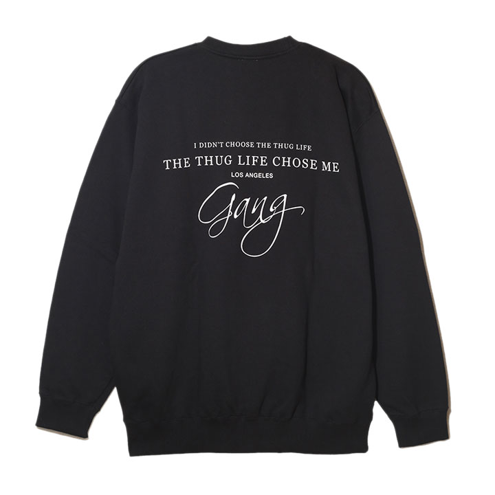 ACE FLAG トレーナー ブランド 長袖 スウェット 裏パイル メンズ 春秋冬用 黒 大きいサイズ エースフラッグ トップス シンプル Thug Life ACE