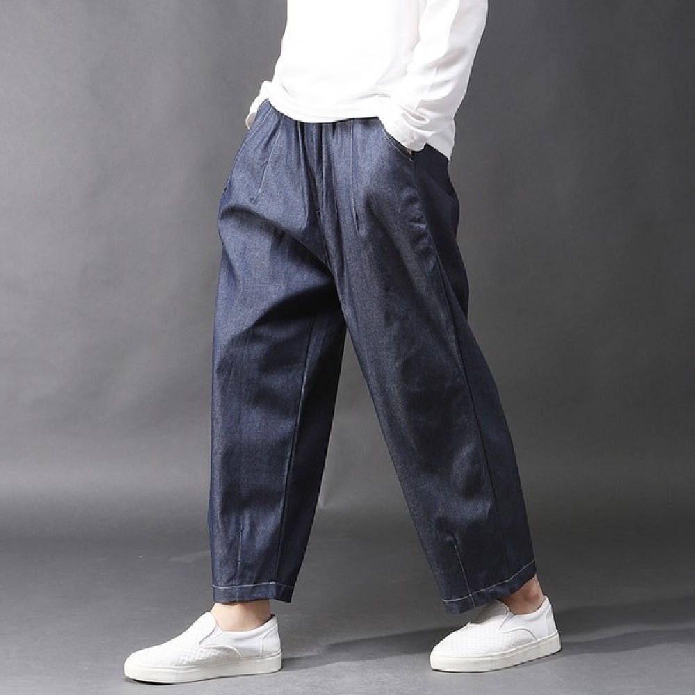 (ジュアンス) ワイドバンディングデニムパンツ ECCP9023