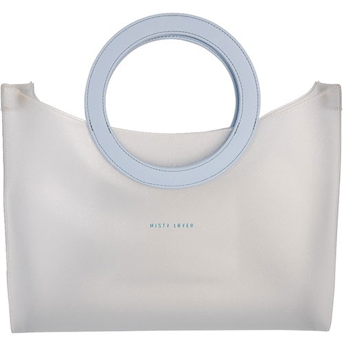 トートバッグ リングタイプ Ri ミストをまとうような柔らかい透け感 クリア