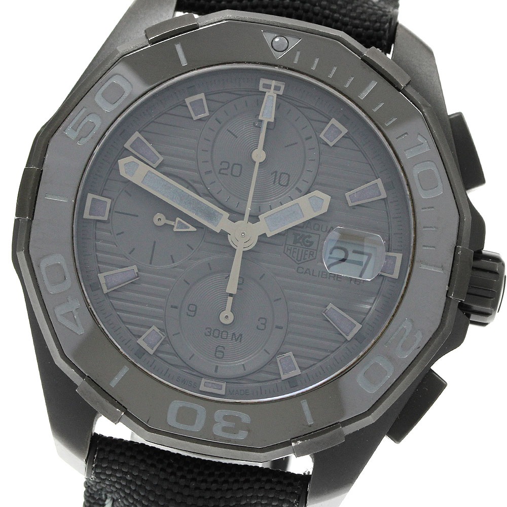 タグホイヤー TAG HEUER CAY218B.FC6370 アクアレーサー ブラックファントム キャリバー16 自動巻き メンズ 良品 箱・保証書付き_943211【中古】