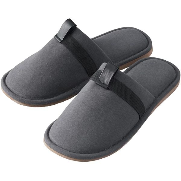 （まとめ買い）日常で使える防災スリッパ Lサイズ グレー SLP30-L [x3]