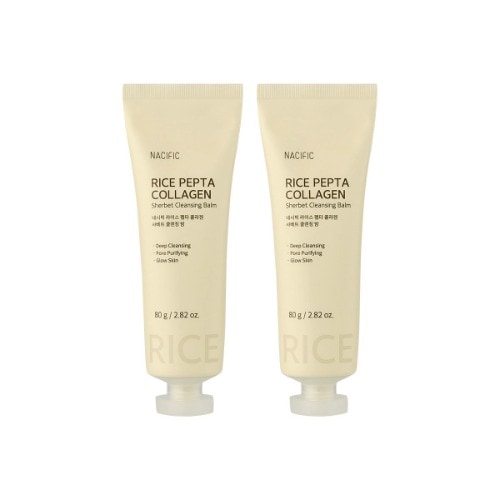ネシフィックライスペプタコラーゲンシャベットクレンジングナイト80g x 2湿ったディープクレンジング簡単なきれいな洗顔ギフト