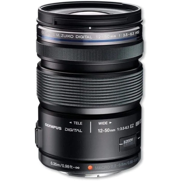 【中古】オリンパス OLYMPUS ED12-50mmF3.5-6.3 EZ BLK 標準ズームレンズ 防塵防滴 ブラック