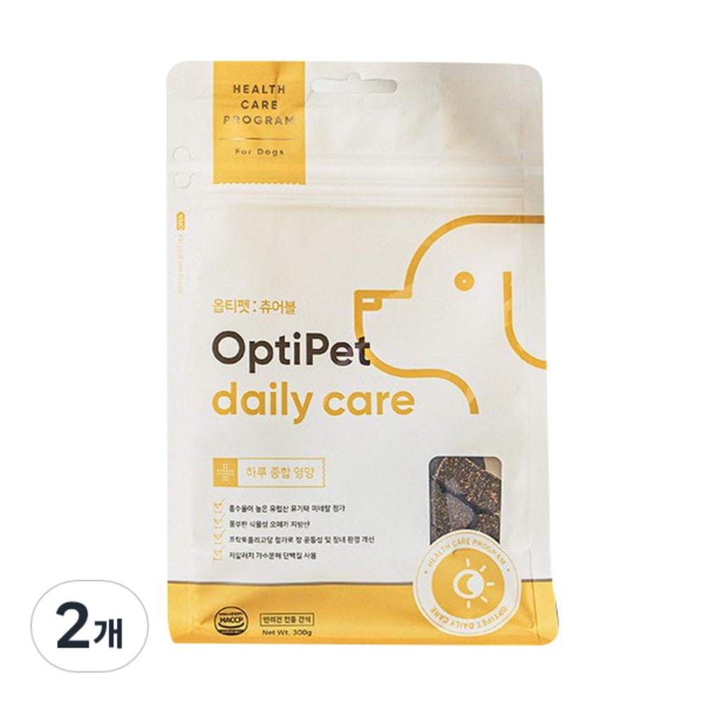 オプティペット子犬栄養剤デイリーケア300g日総合栄養2個