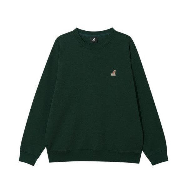 長袖Tシャツ CQK KRFC-RT17910D2 ボックスロゴ スウェットシャツ 1791 ダークグリーン