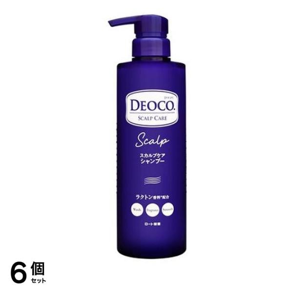 DEOCO(デオコ) スカルプケアシャンプー ポンプ本体 450mL 6個セット