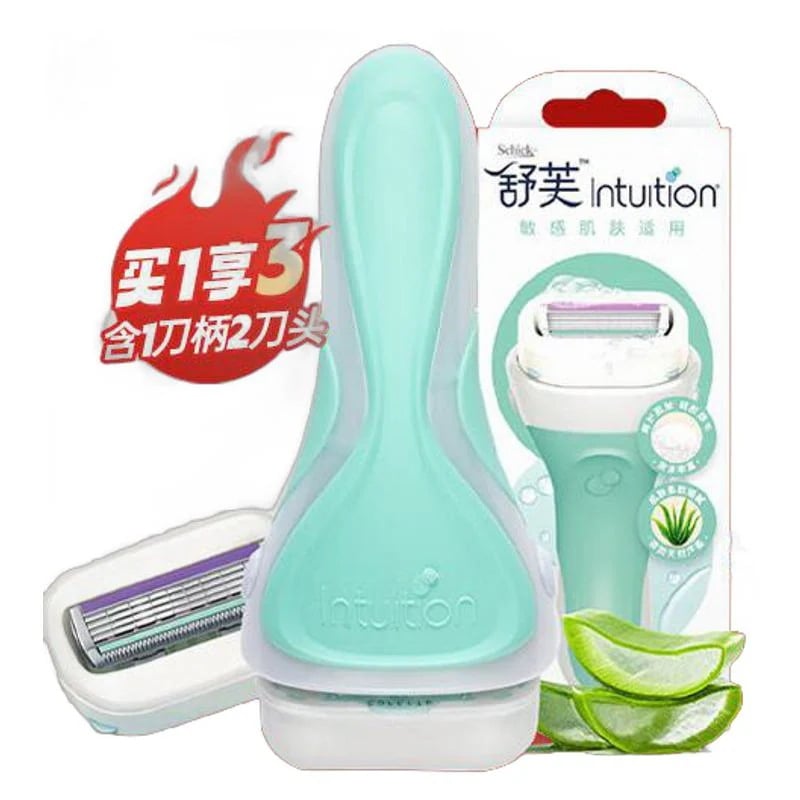 レディース大石けん頭敏感肌【1刀柄2刀頭】カミソリ手動脱毛ナイフ脇の下カミソリ30%までに制限