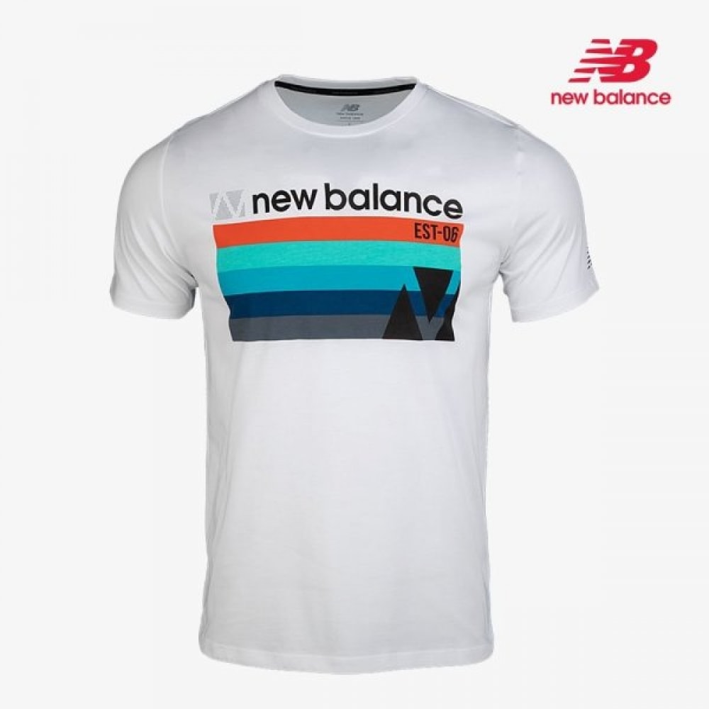 ニューバランス グラフィックヒーター 機能性 ラウンドネック 半袖 Tシャツ ニューバランス