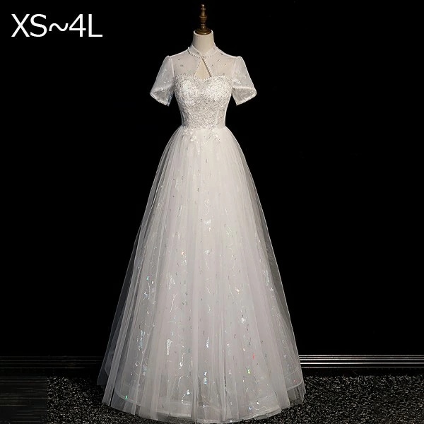 ロングドレス 母親 結婚式 イブニングドレス 大人 ピアノ 発表会 演奏会用ドレス ウエディング 二次会 大きいサイズ エレガント ステージドレス パーティードレスブ Aライン 披露宴 プリンセスライ