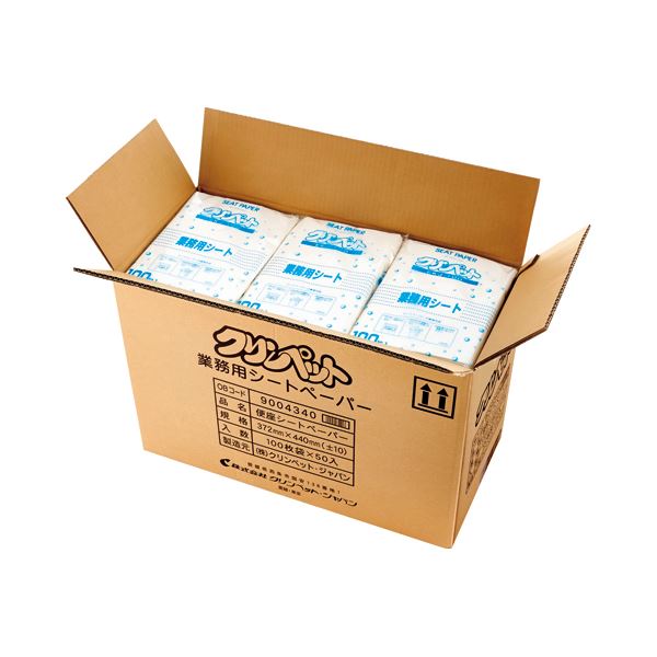 クリンペット/ジャパン業務用シートペーパー 1セット（5000枚：100枚x50パック）