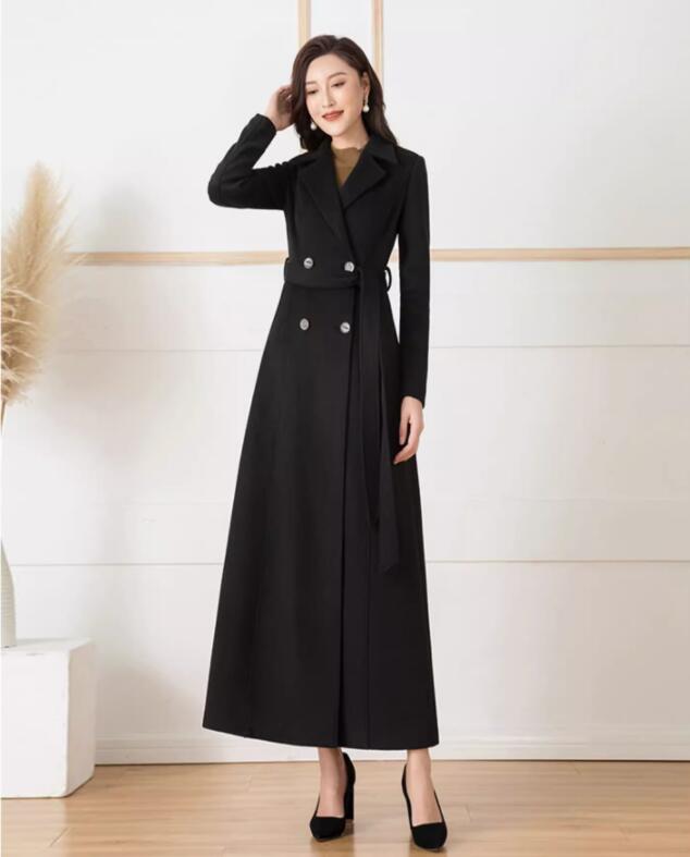超ロングコート レディース チェスターコート　トレンチ コート マキシ丈 チェスターコート ガウンコート ロング 大きいサイズ ロング丈 アウター 厚手 通勤 アウター ロング 秋服 冬服 新作
