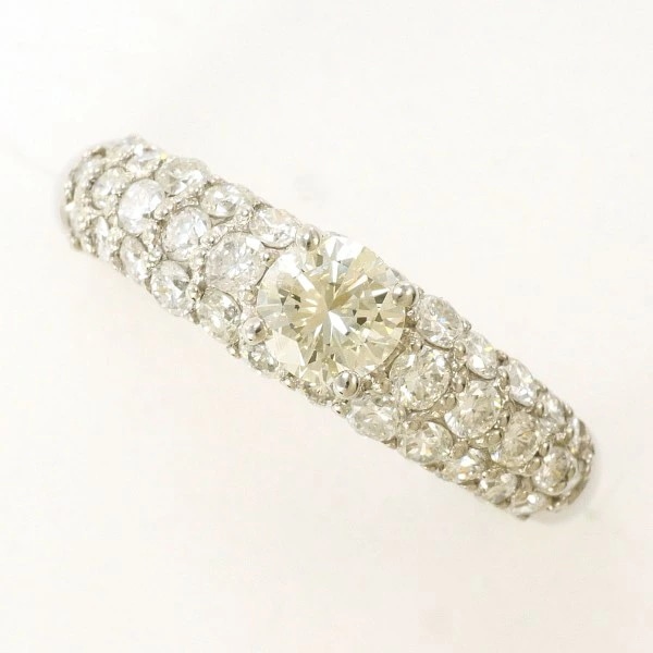 PT900 プラチナ リング 12号 ダイヤ ダイヤ 0.85 鑑定書 中古