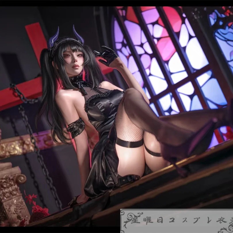 【コスプレ衣装】デート・ア・ライブ 時崎狂三 小悪魔ドレス コスプレ衣装 コスチューム ハロウィン アニメコスプレ 在庫品