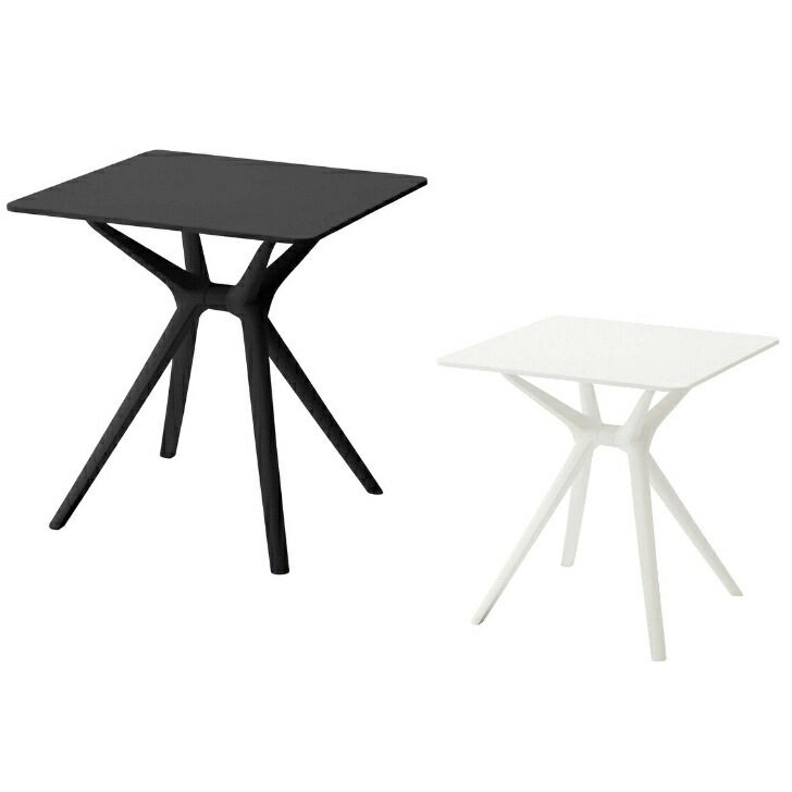 テーブル 屋内 屋外 カフェテーブル 展示台 モノトーン テラス ポリプロピレン スタイリッシュ ブラック ホワイト CL-484