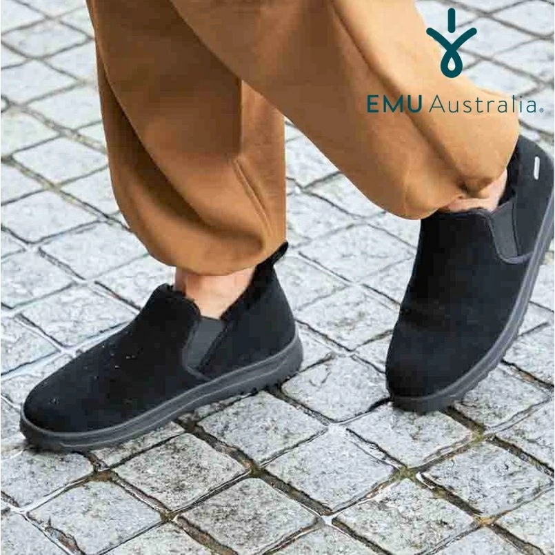 【公式】EMU Australia エミュ Greenberg 防水 レイン シープスキン ムートン 靴 スリッポン ブーツ 防寒 雨 雪 レインブーツ ショート レディース メンズ ビジネスシューズ