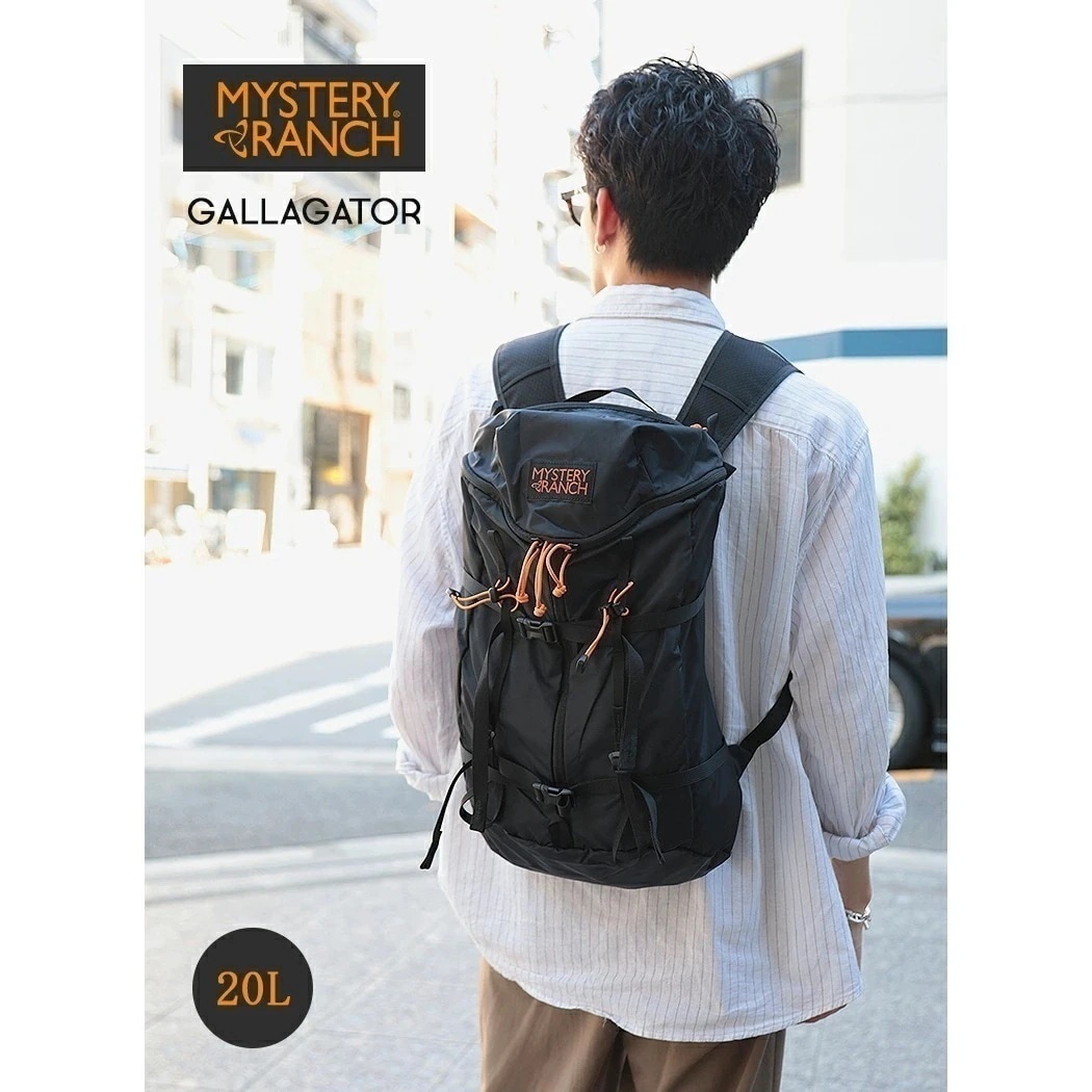 MYSTERY RANCH ミステリーランチ ギャラゲーター バックパック GALLAGATOR 20L BLACK ( 黒 ブラック バッグ BAG リュック 鞄 カバン メンズ レディース ミリタ