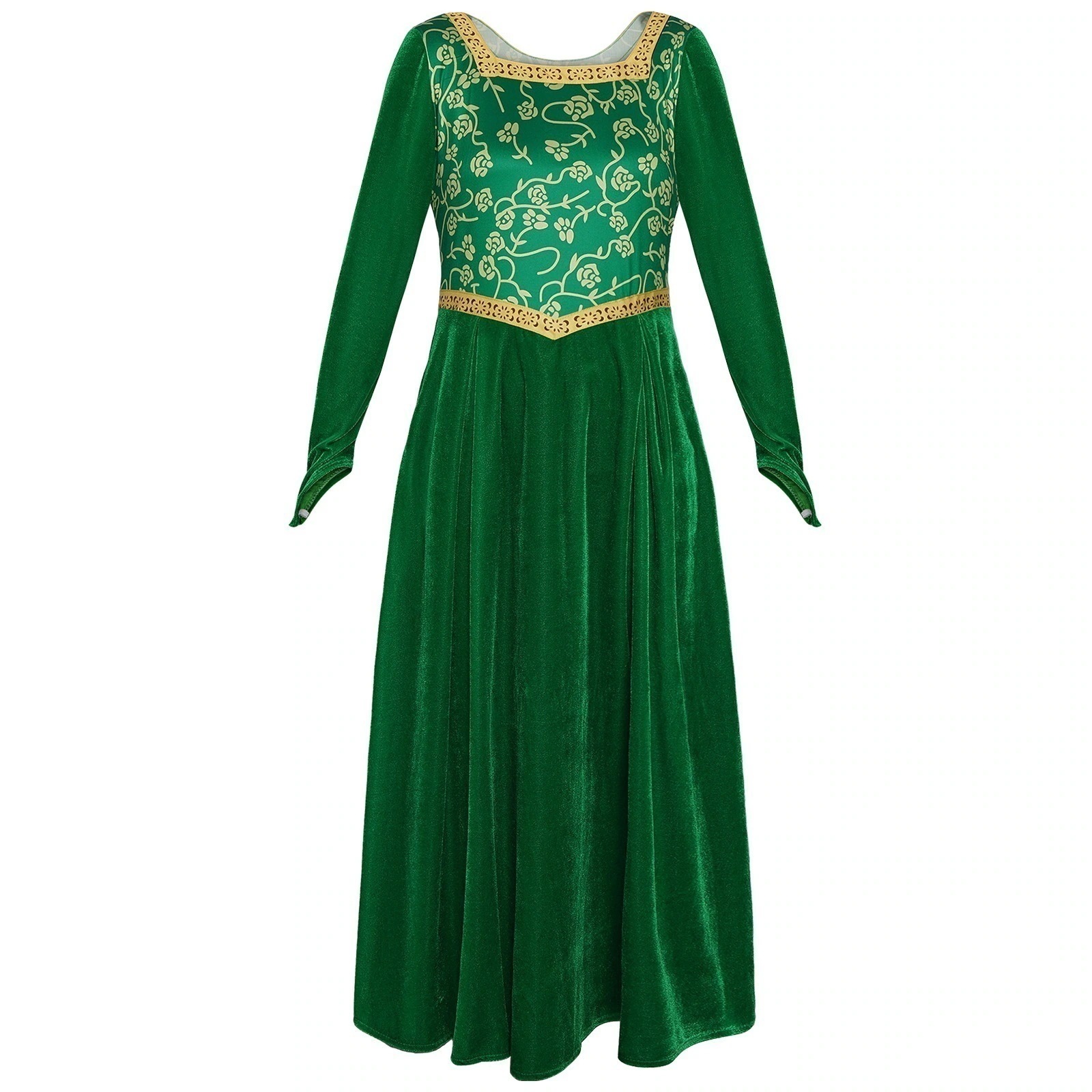 モンスターシュレックcos衣装グリーンワンピースc服フィオナ姫スカートコスプレアニメ