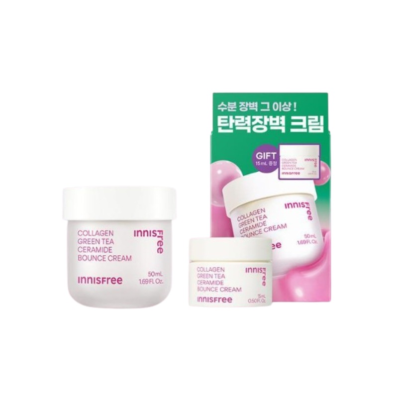 コラーゲングリーンティーセラミド弾力バリアクリーム50ml(+クリーム15ml）