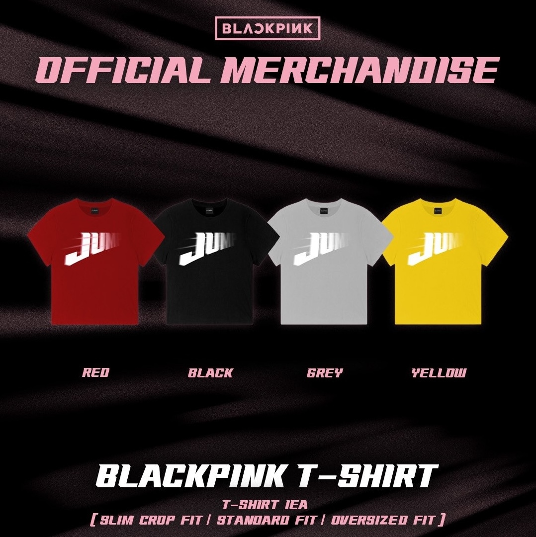 [BLACK PINK JUMP] LOGO T-SHIRT 4 Colors × 3 Fits (Pre-order) 6,040円