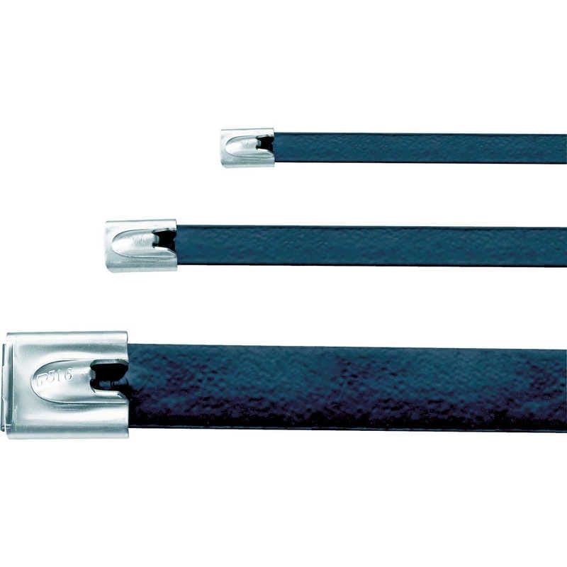 パンドウイット　フルコーティングステンレススチールバンド 黒　MLTFC2HLP316 (1袋50本)