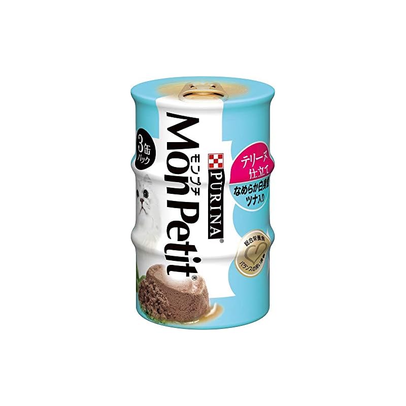 ネスレ日本 （まとめ買い）モンプチセレクション テリーヌ仕立て なめらか白身魚 ツナ入り 85g3缶 猫用缶詰 【12】
