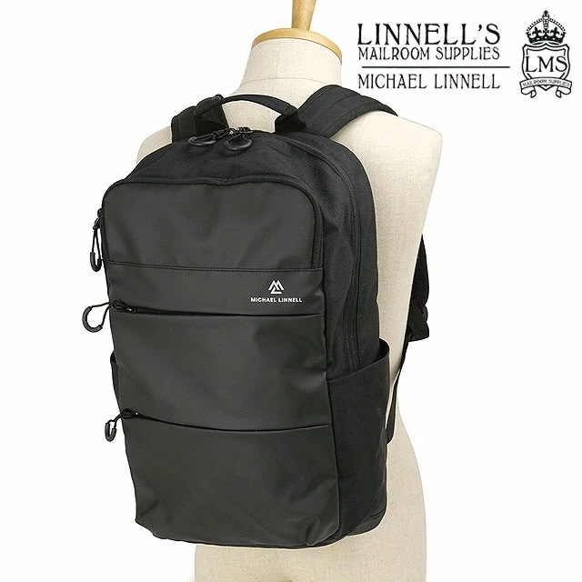 バックパック [MLSL-35] 23L メンズ・レディース 鞄 撥水 大容量 バックパック PC収納 PUコーティング ナイロン 黒 BLACK 正規取扱店