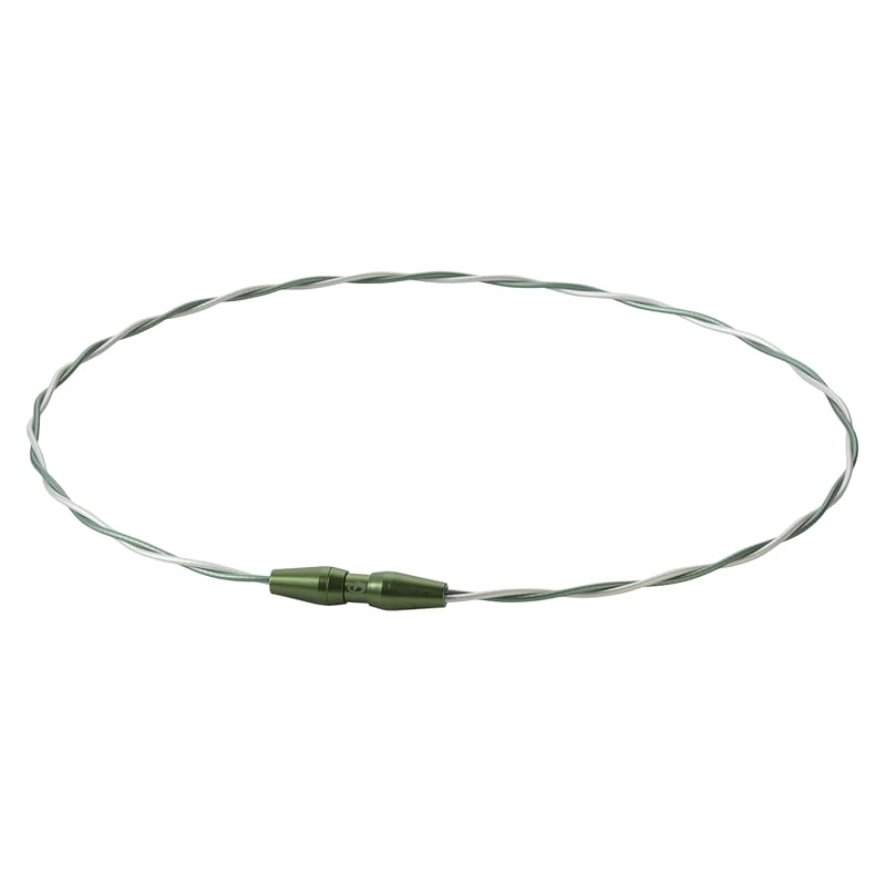 【佐藤輝明選手愛用商品】phiten(ファイテン) ネックレス RAKUWAネックワイヤー EXTREME トルネード グリーン/ホワイト 50cm【肩こり】【首こり】【ファイテン先端技術メタックス採