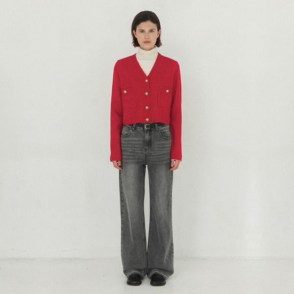 [NAIN] (S-PT-4793)LOOSE STRAIGHT DENIM PANTS