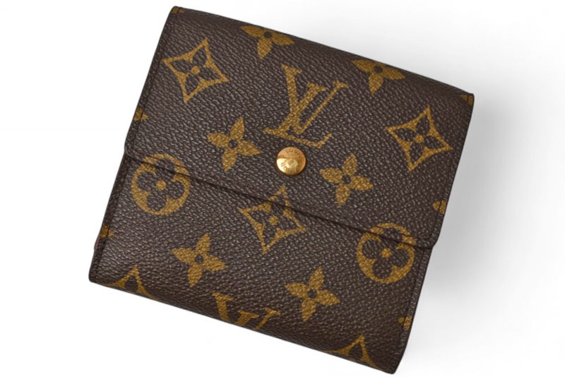 ルイヴィトン 財布 モノグラム LOUIS VUITTON 折財布 ダブルホック/ポルトフォイユ・エリーズ モノグラム M61654【中古】