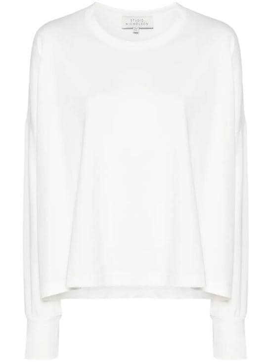 STUDIO NICHOLSON Women Tops LOOP SNW 1618 098 OPTIC WHITE