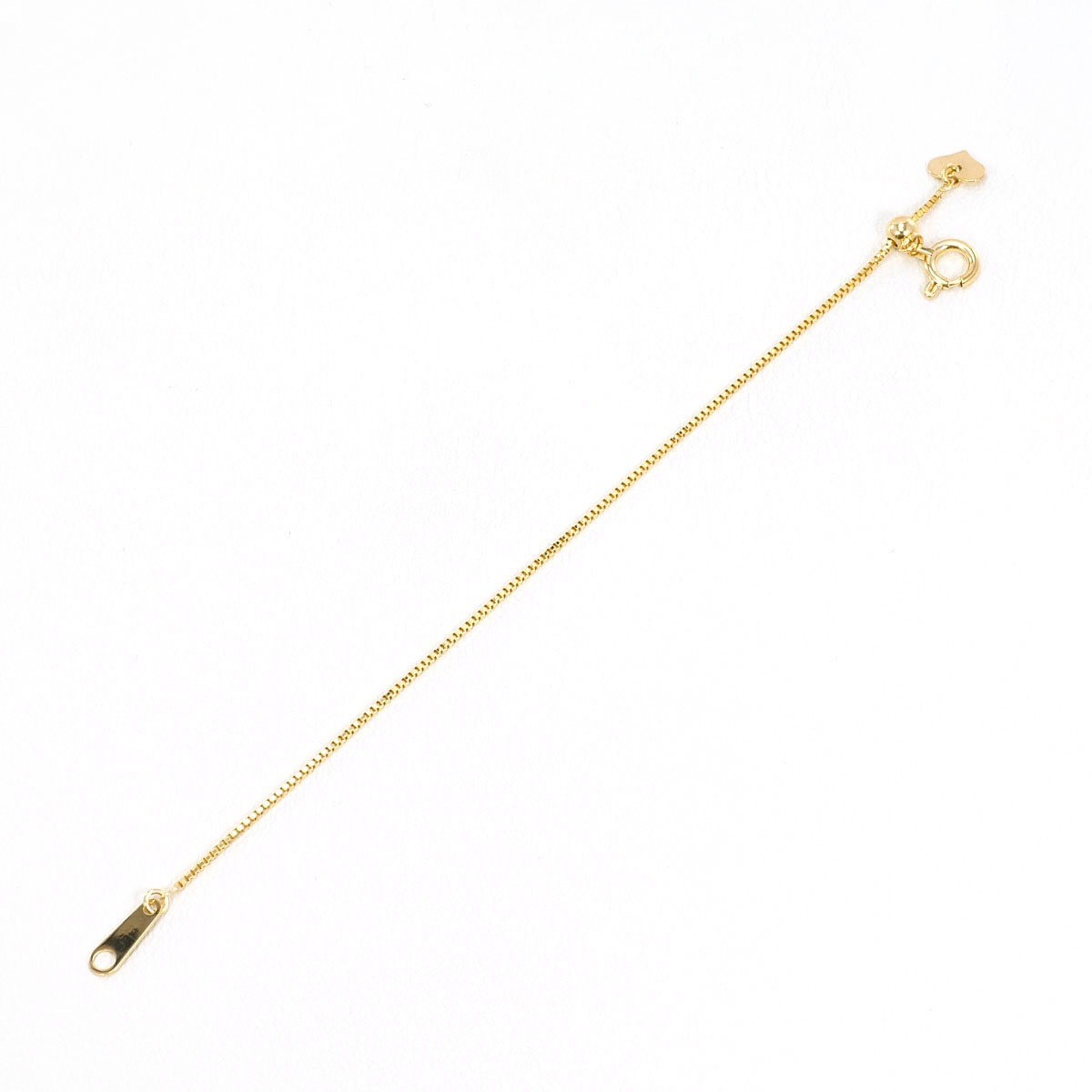 K18 18金 YG イエローゴールド アジャスター 総重量約0.7g 約11cm レディース 中古