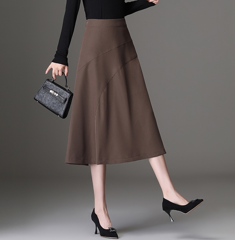 フレアスカート スカート ボトムス フレアスカート 膝丈 ひざ丈 フレア Aライン ハイウエスト ポリエステル かわいい 大人可愛い きれいめ シンプル カジュアル 大人 上品 おしゃれ お洒落