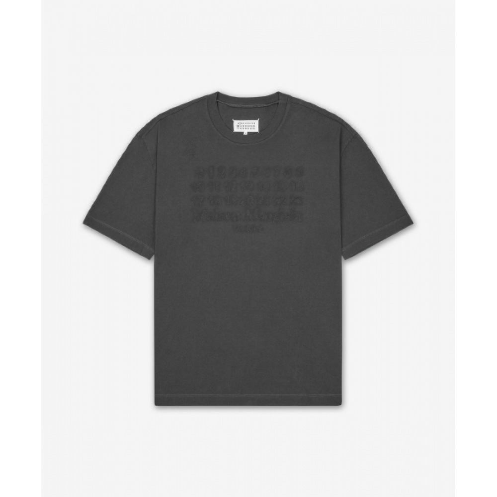MAISON MARGIELA オーバダイロゴTシャツ / S50GC0705S24567969 / ウォッシュドブラック / S