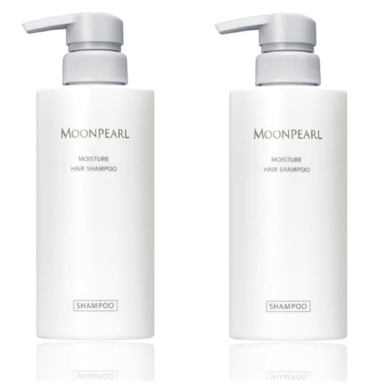 コスメティックス ムーンパール モイスチャー ヘアシャンプー 400ml 2個セット ノンシリコン 無着色 超純水使用 アレルギーテスト済み
