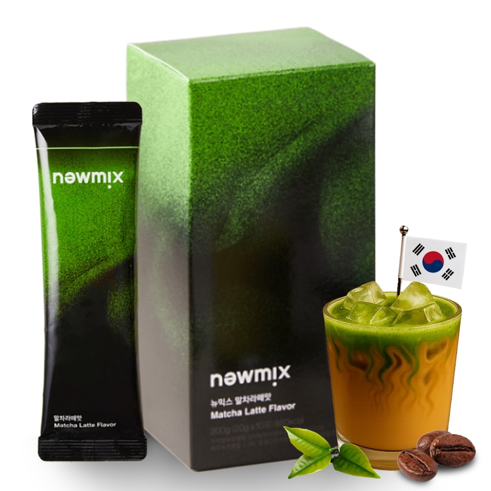 Qoo10] newmix 『正品』 newmixコーヒー抹茶ラテ味 : 飲料