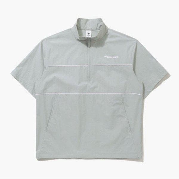 ウィンドブレーカーKQF QQ223LJK52-WKK シーフレックス スタンネック 半袖 アノラック ジャケット / WHITE KHAKI
