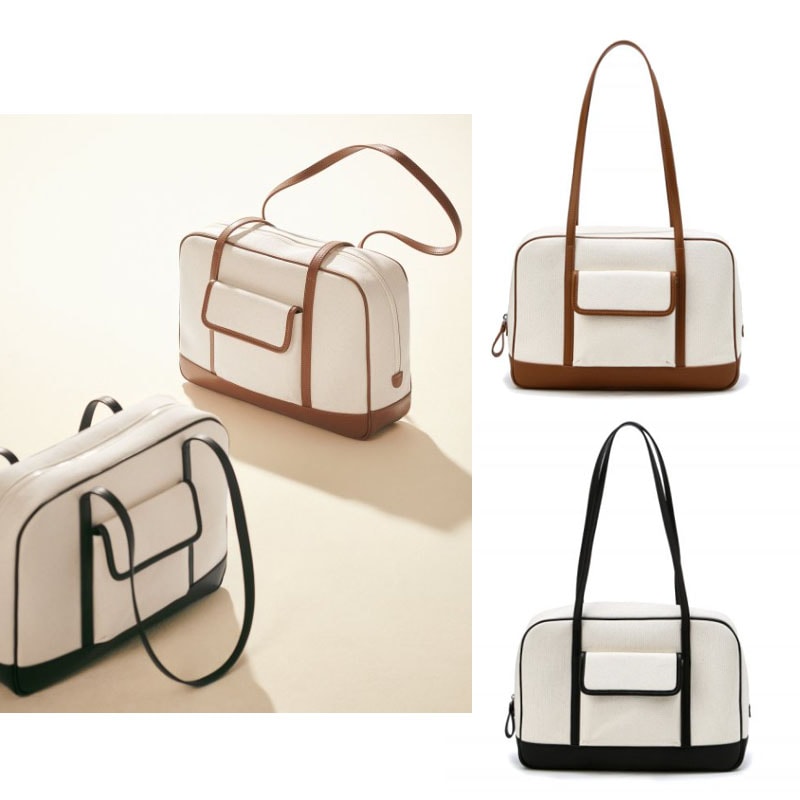 【ブレッド】キャンバスポケットボウリングバッグ/ブラック/ブラウン/ショルダーバッグ 10,233円