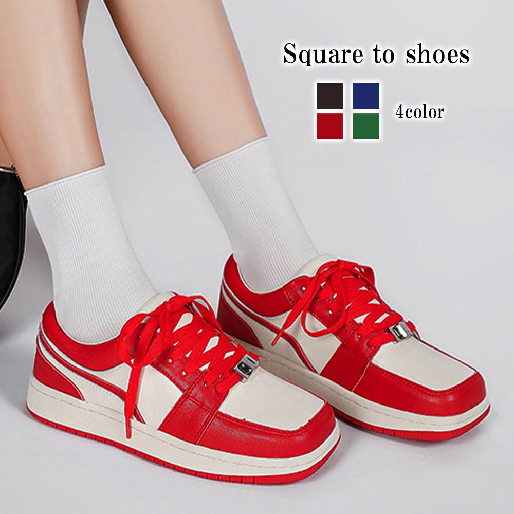 スニーカー レディース スクエアトゥシューズ 軽い かわいい ハイカット ブランド 3E ピンク 雪道 春 軽量 夏 白 秋 シューズ 幅広 おしゃれ あったか グレー 歩きやすい 厚底 5E 人気