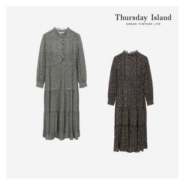 Thursday Island レース ピンタックフローラル ワンピース(T226MOP154W)