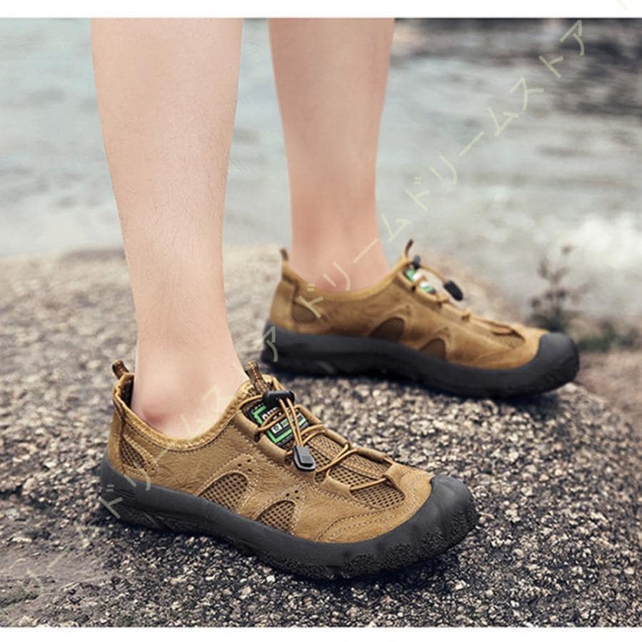 ウォーキングシューズ メンズ 本革 トレッキングジューズ 革靴 アウトドアジューズ 厚底 衝撃吸収 3EEE 防滑 通気性 速乾 耐久性 大きいサイズ