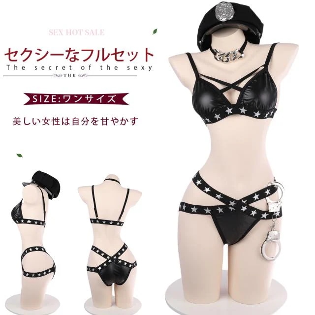 コスプレ セクシー エッチ ポリス 婦人警官 警察 POLICE 下着 エロ コスチューム 貧乳 可愛い 過激 誘惑 オープン 海軍風 女子制服 ボンデージ ボディコン 衣装 仮装 ミニ へそ出し レ