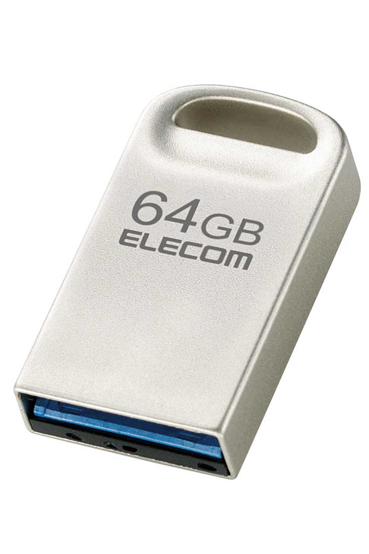 USBメモリ 64GB USB3.2(Gen1)/3.1(Gen1)/3.0/2.0 USB A 超小型 読込最大200MB/s 【 Windows 11 Mac 他対応 シルバー